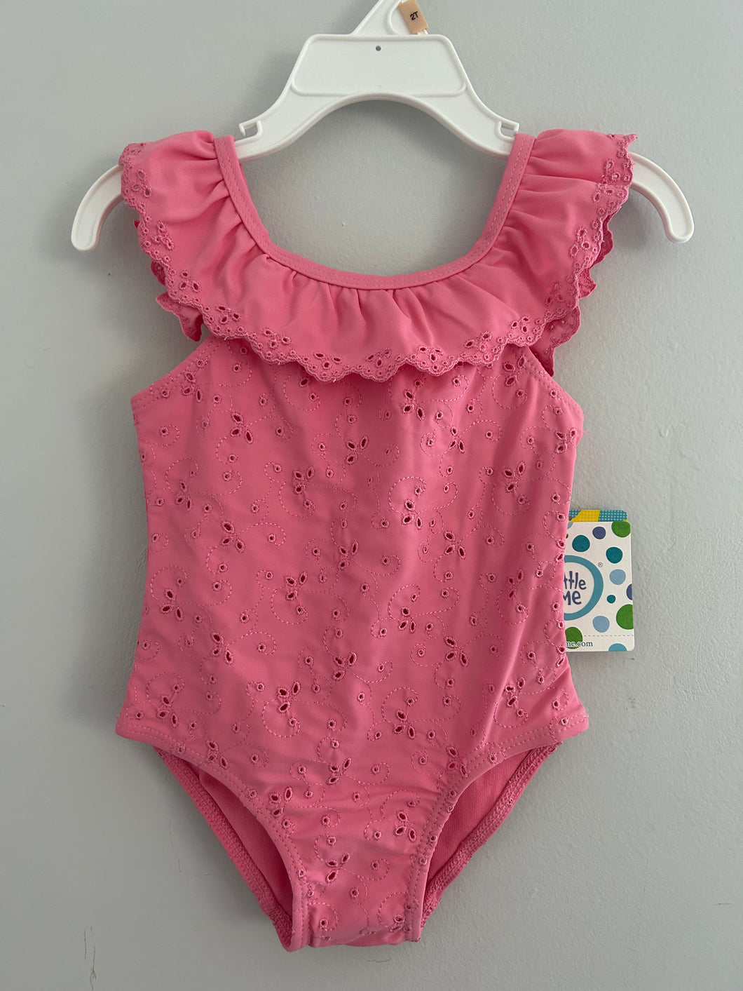 NWT Little  Me 1pc pink swimsuit msrp $40 - size 24 months/2T