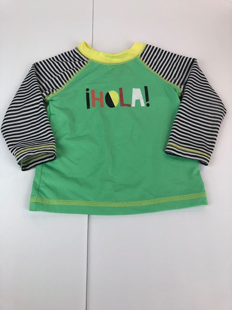 Cat and Jack long sleeve swim shirt - size 12 months