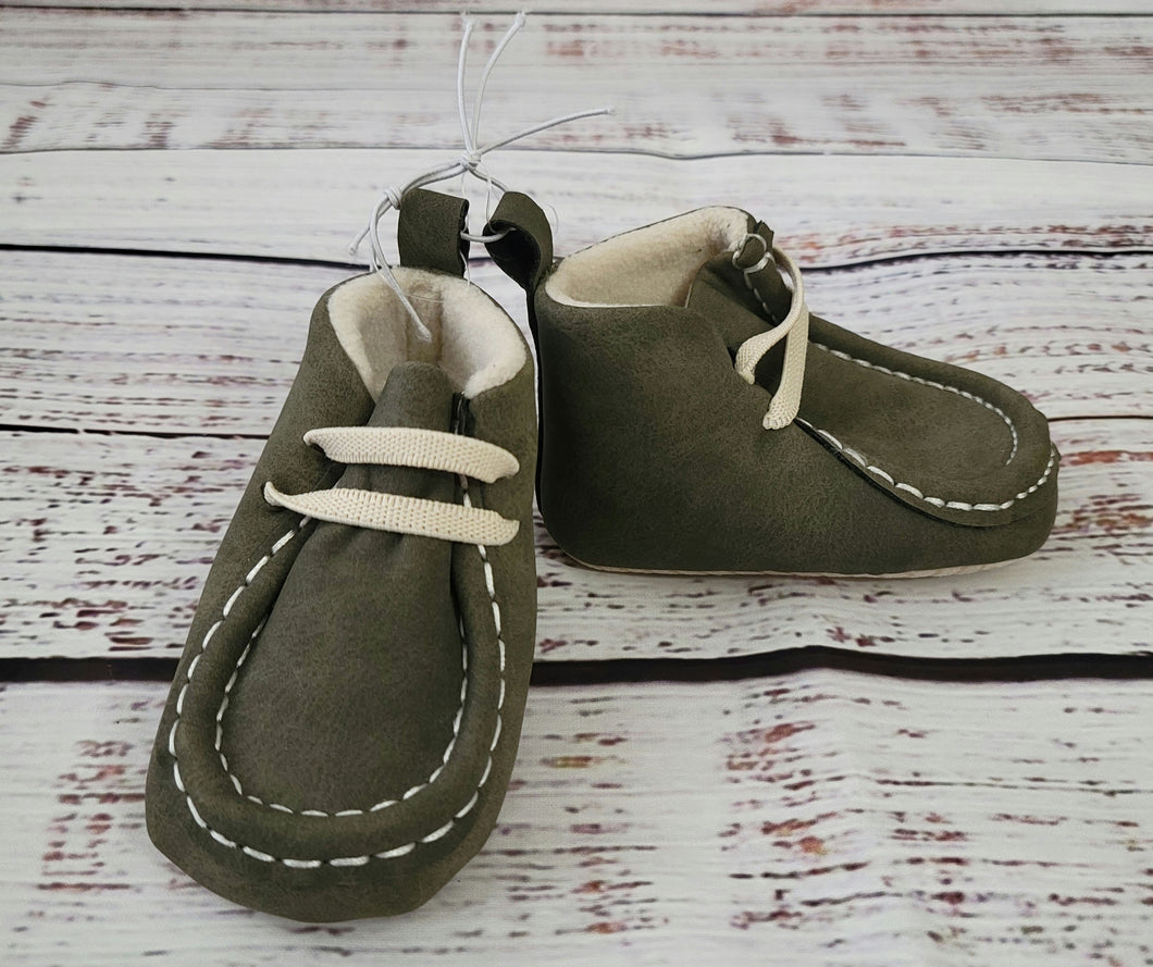 new - soft suede shoes - grey - size Shoes: Infant 2