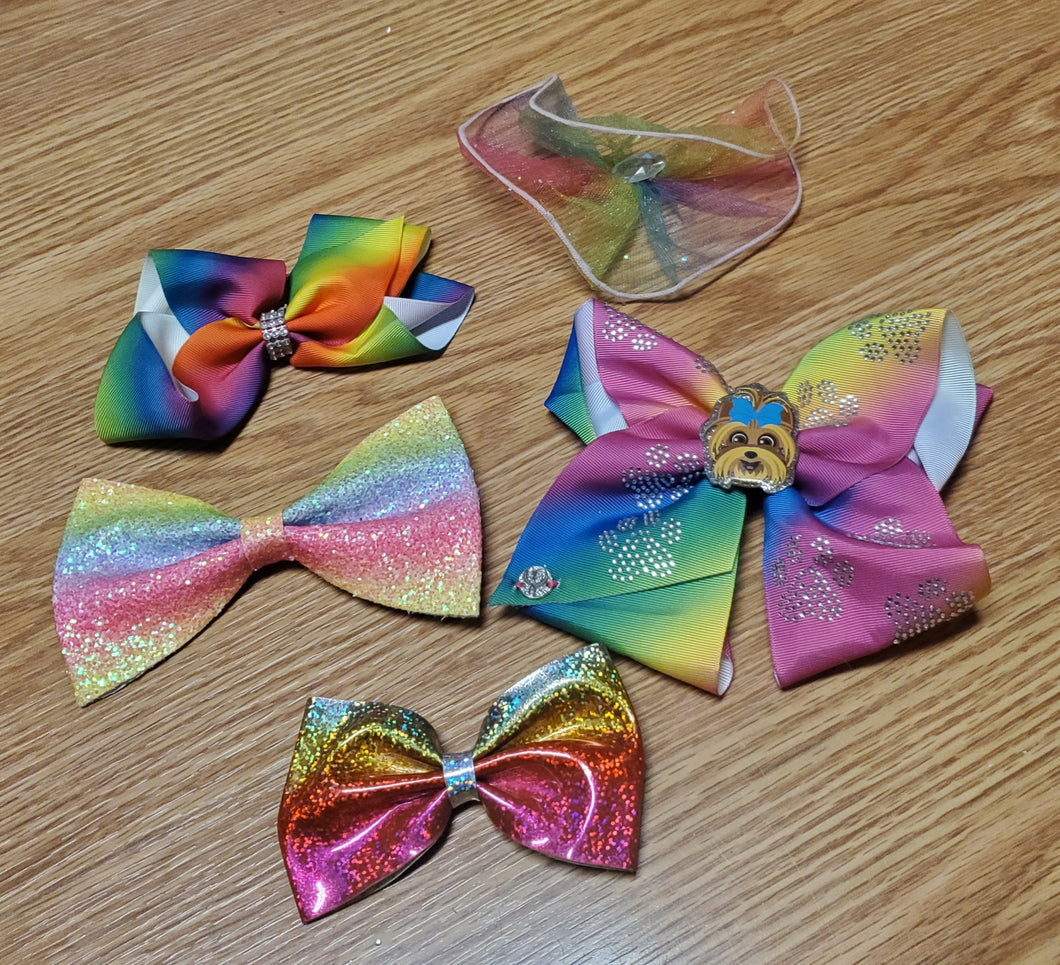 JOJO  rainbow hair bows