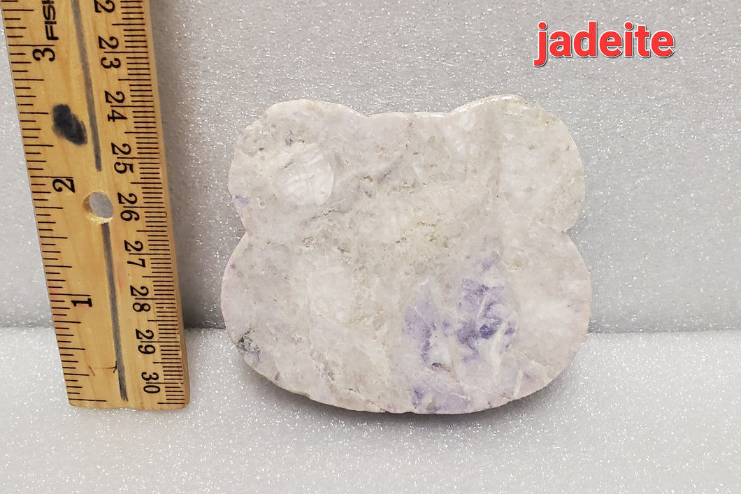 Crystal jadeite bear