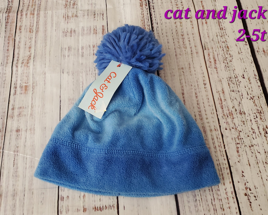 new - cat and jack blue hat - 2-5t