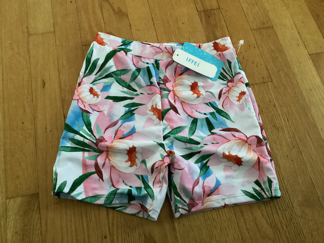 Iffei swim shorts NWT floral - size Kids 8