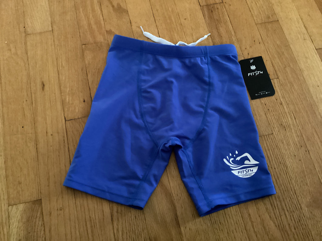 Fitstu swim trunks blue NWT XS draw string - size 4T/4