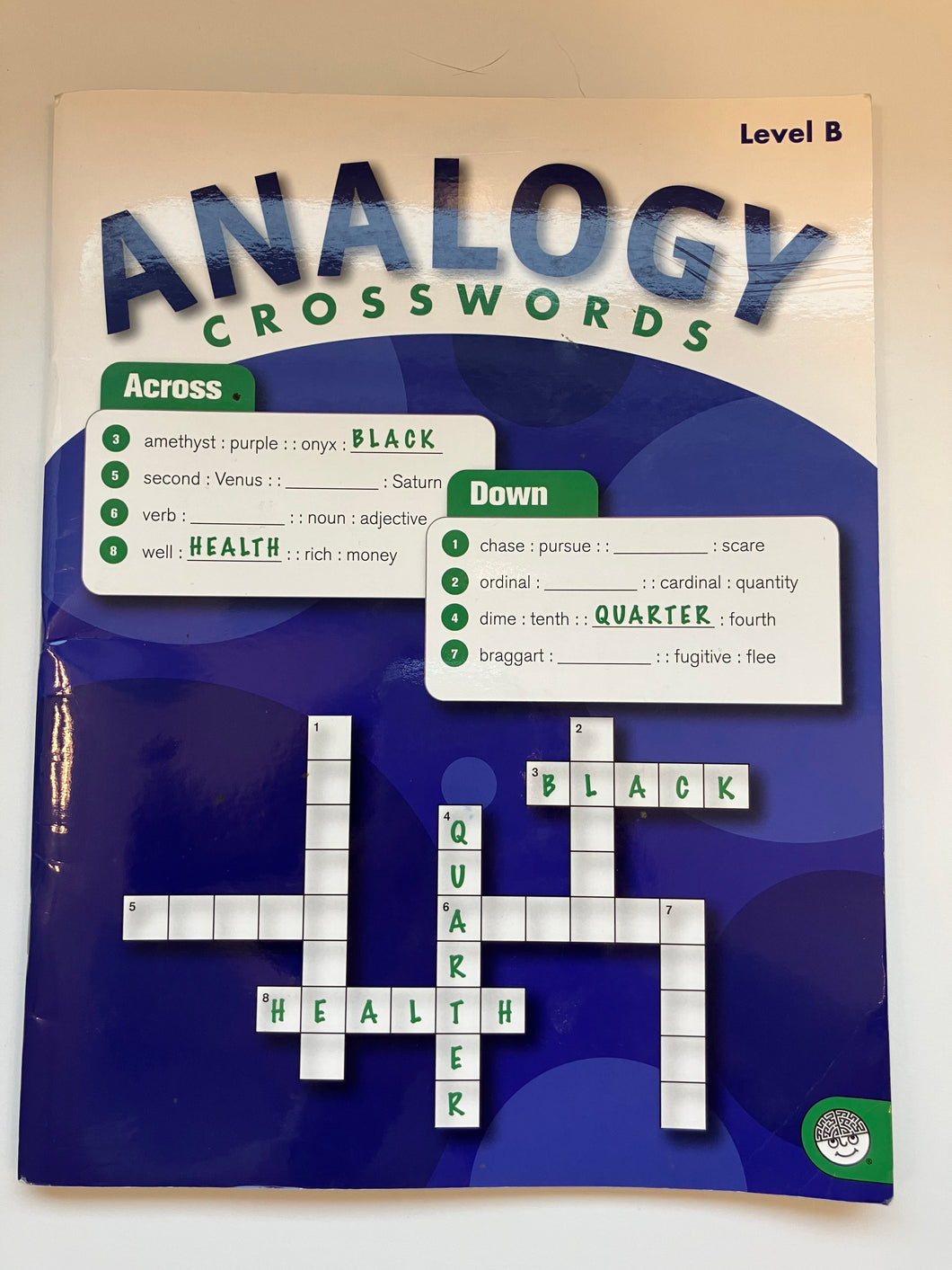 Analogy Crosswords 45 puzzles & Answer Key