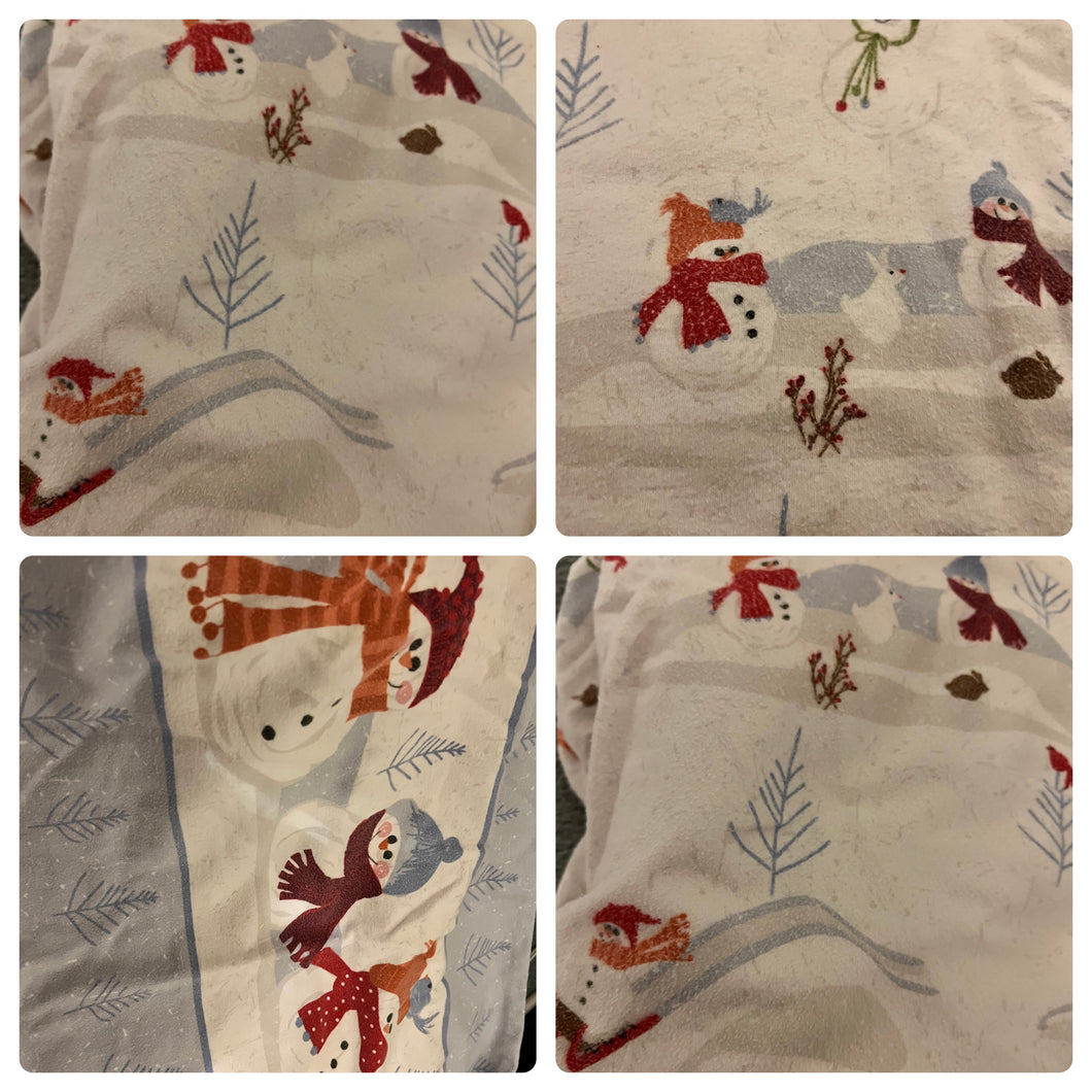 Snowman flannel sheets Size king