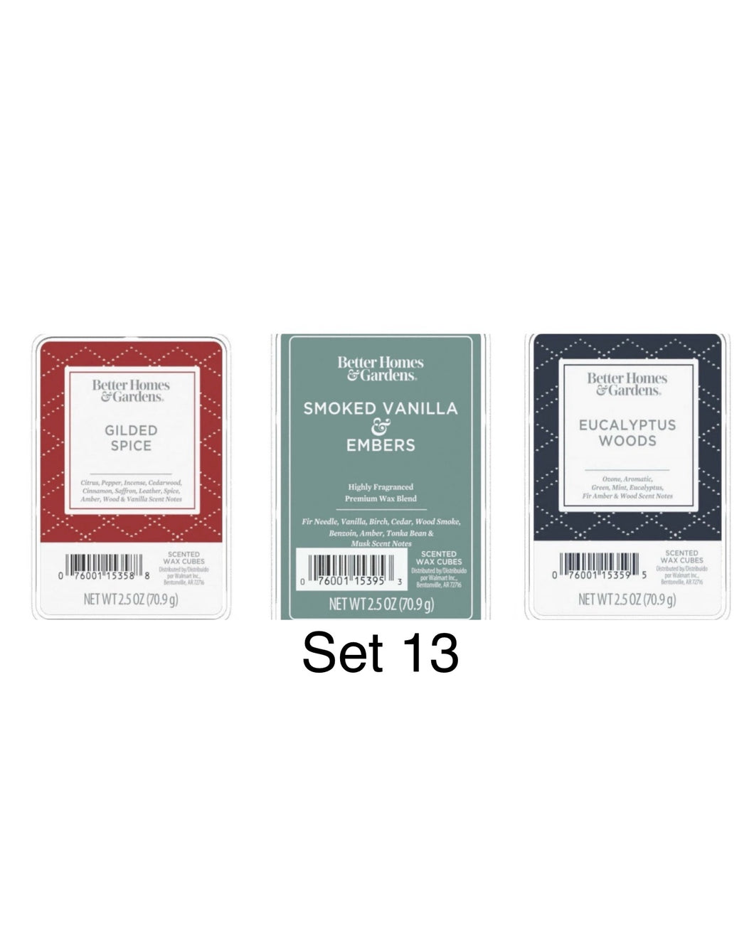 BetterHomes&Gardens 3pk Wax melts, 3scents,set13