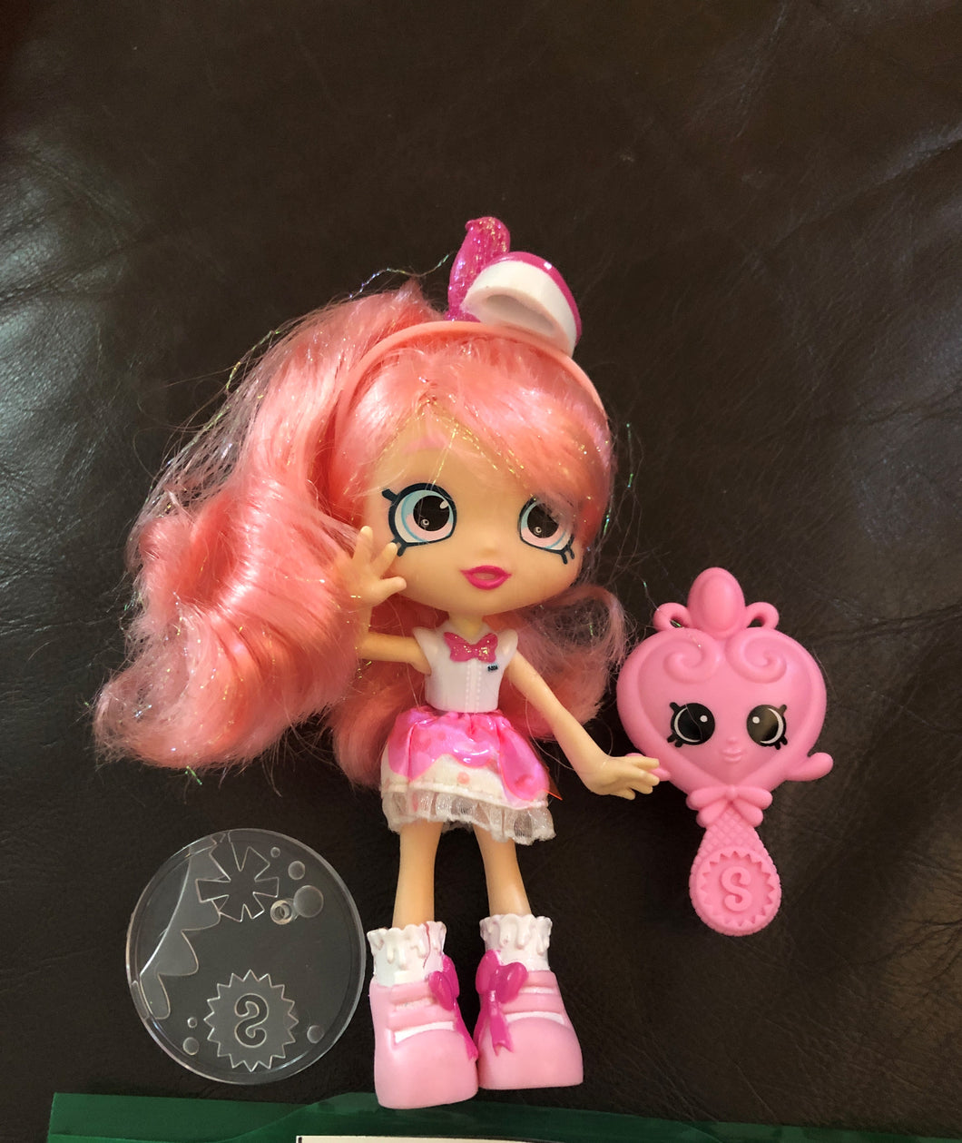 Shopkin Shoppies doll Pinkie Cola & brush