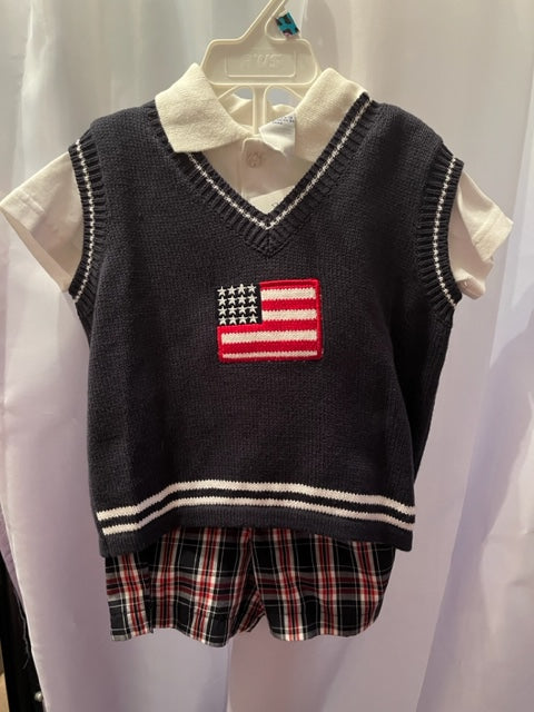 NEW Miniwear flag set - size 6-9 Months
