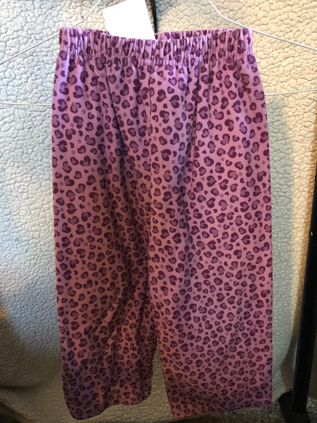 Carter's purple fleece leopard - size 4T/4