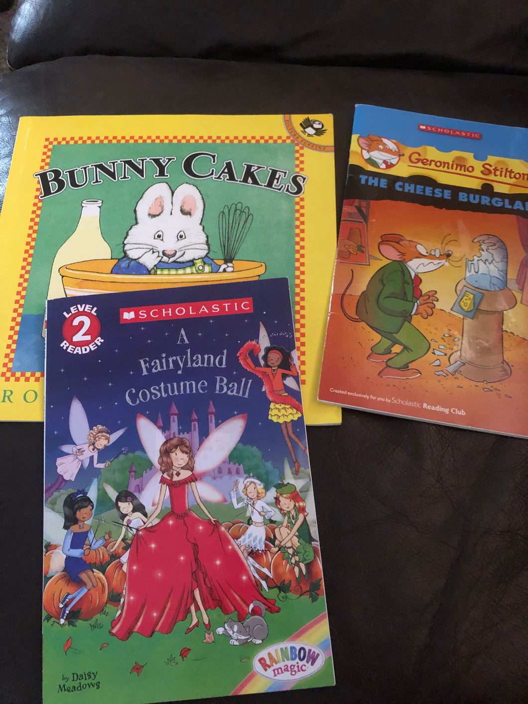 3 assorted books Geronimo, princess, bunn