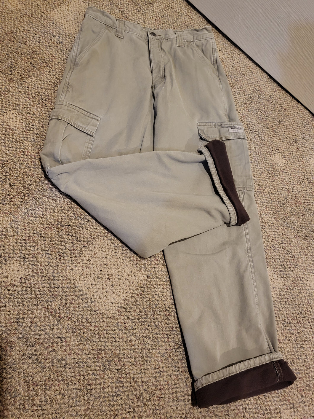 Wrangler 6pkt CargoPants Fleece Lined, Sz 30 X 32 - size pants 28-30