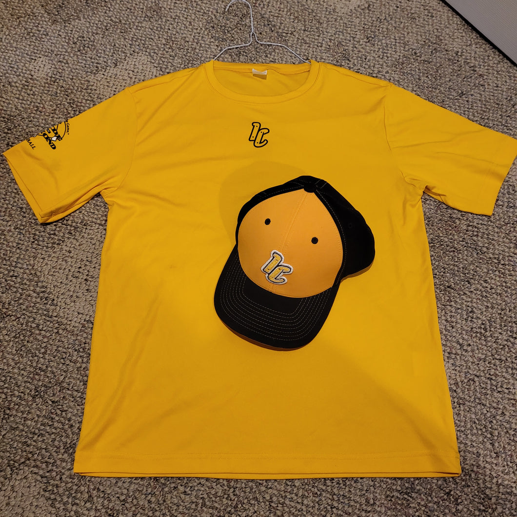 Gold Iron Colts Dri-fit SS Shirt, hat, men's sm - size Mens S
