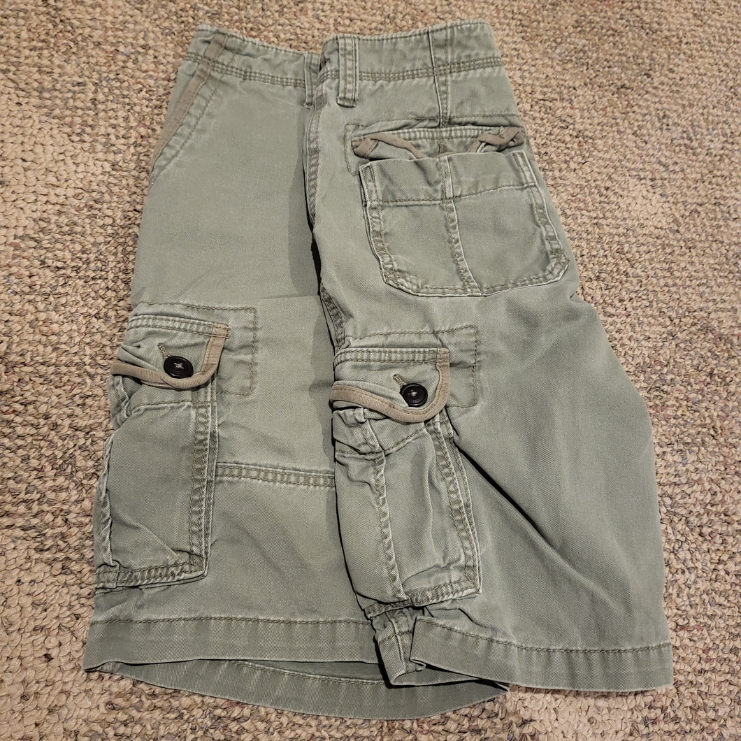 Aeropostale Green Cargo Shorts, 31 waist, 6pkts - size Mens M