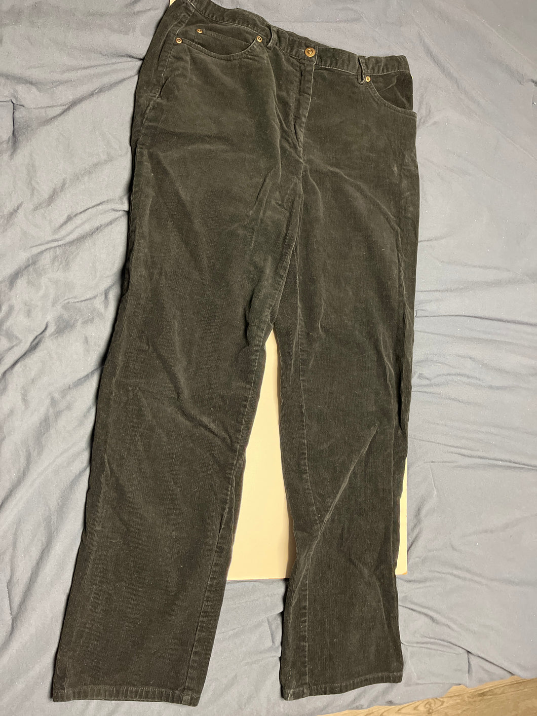 Ruby Rd.  black Corduroy pants - size Women L (12)