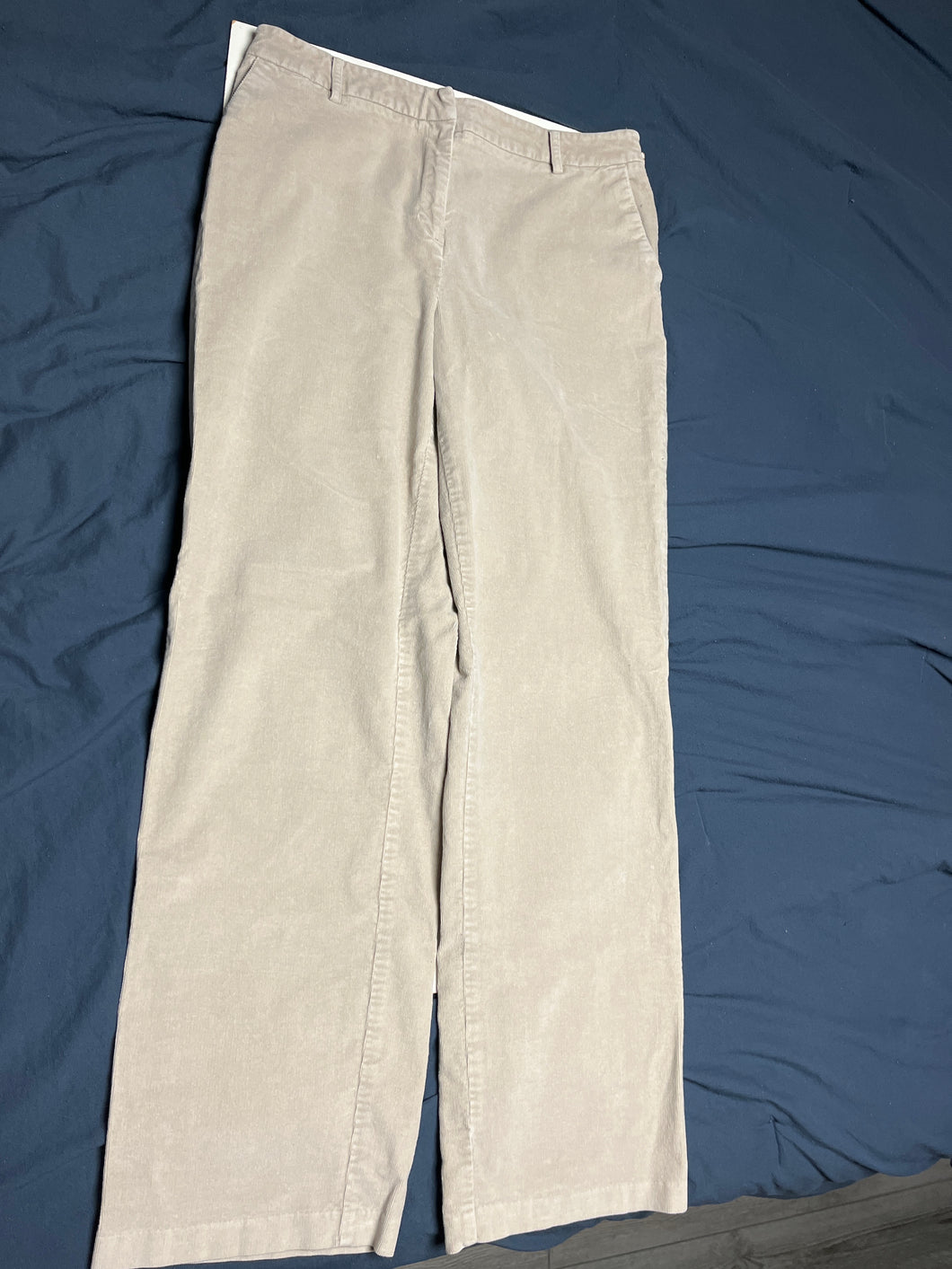 Croft & Borrow tan corduroy pants - size Women L (12)