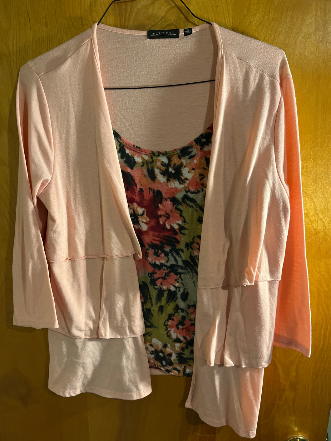 Notations shirt peach with built in - size Women L (12)