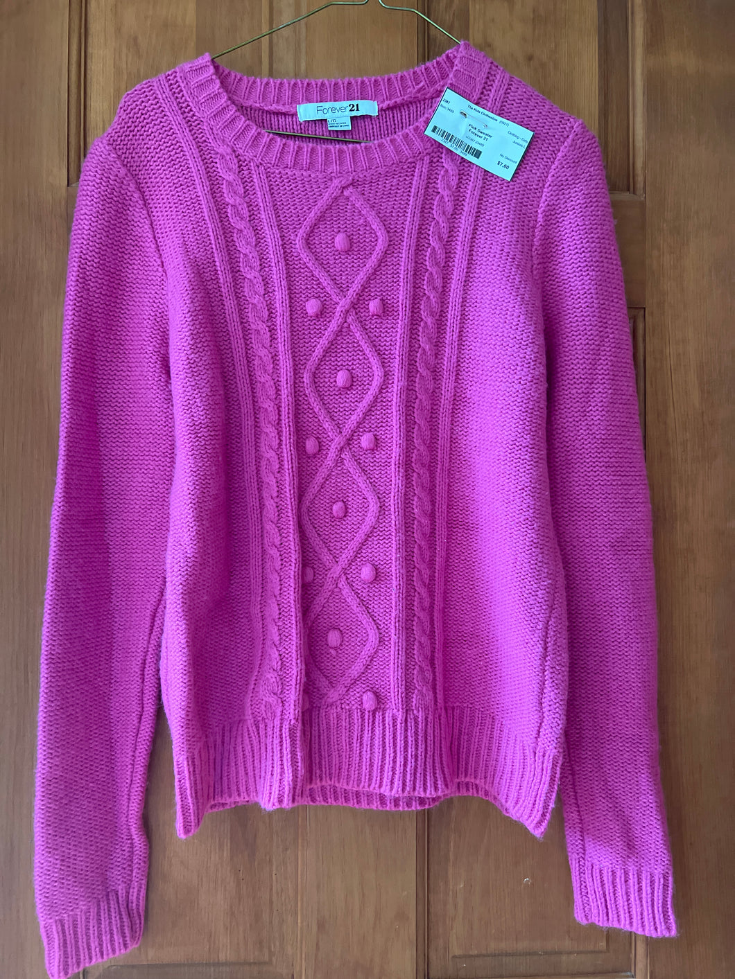 Pink Sweater Forever 21 - size Junior Girls L (11-13)