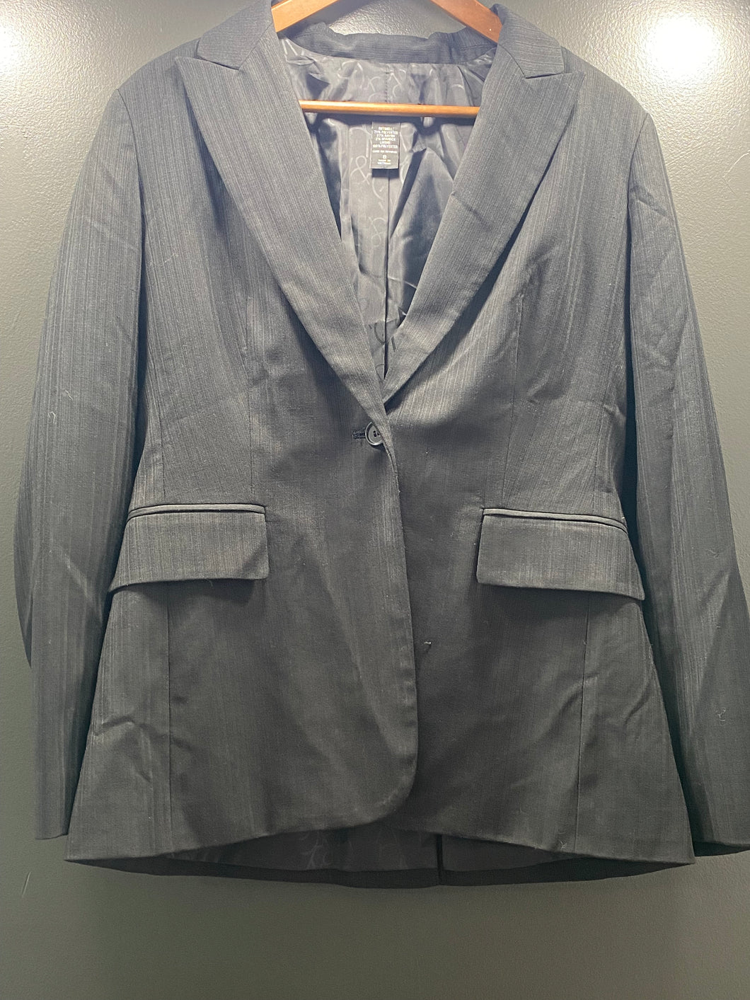 New York & Co Stretch Black Suit Jacket - size Women M (8-10)