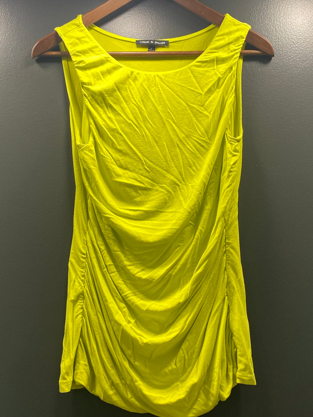 Neon Yellow Sleeveless Top Size M - size Women M (8-10)