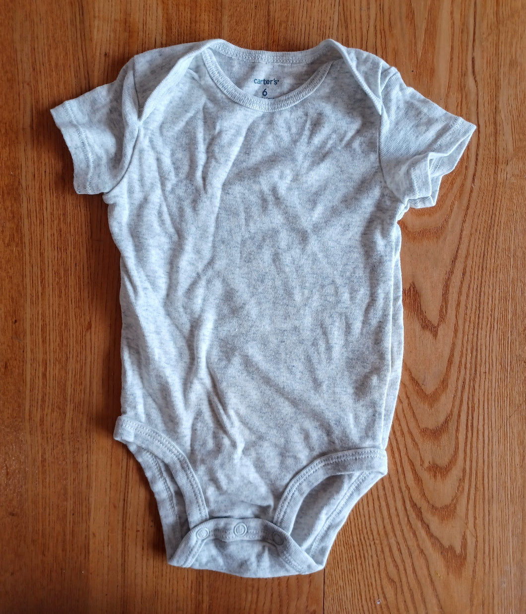 Carters LIKE NEW Grey Soft Onesie - size 6 Months