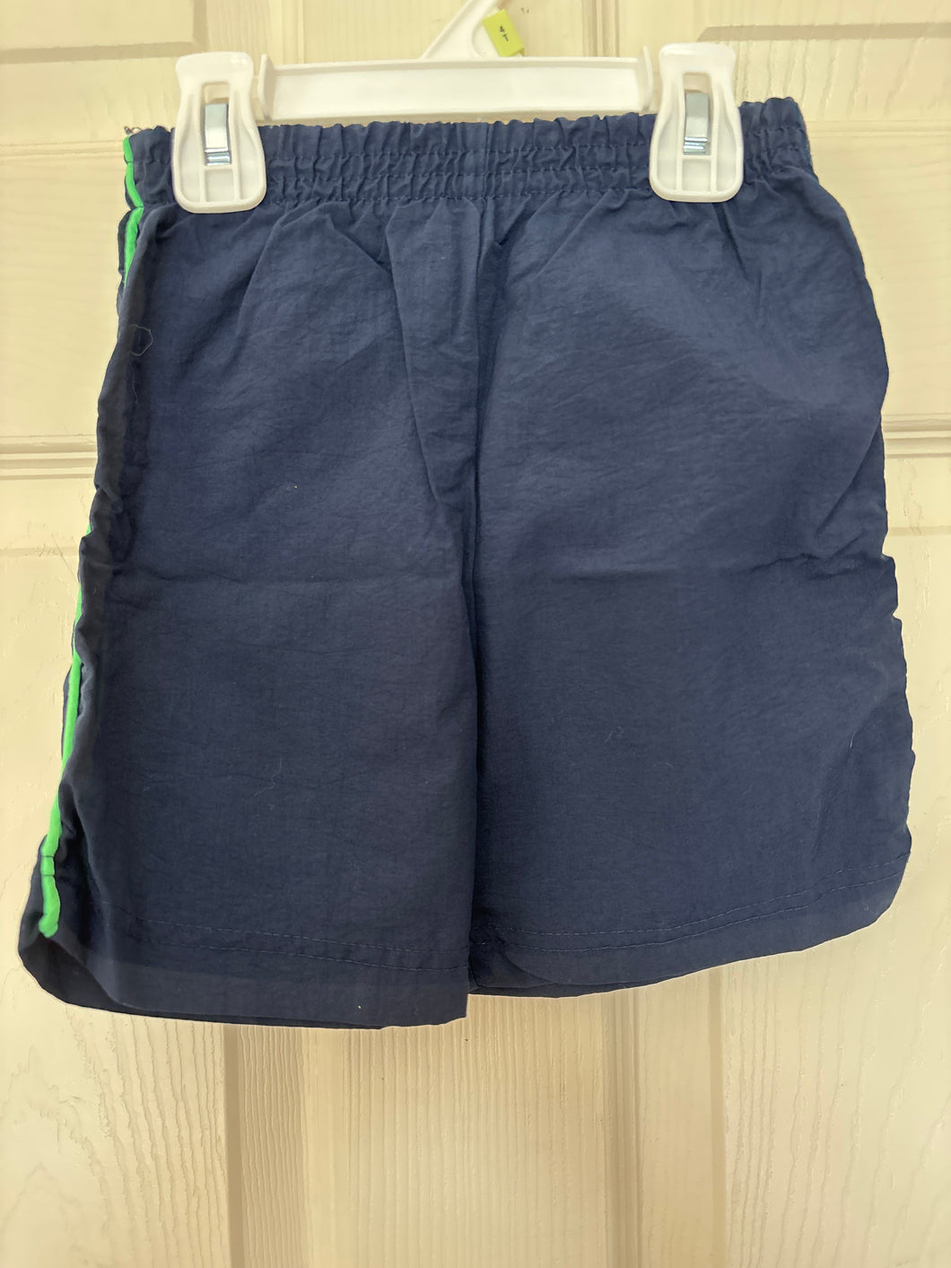 Unknown Brand 4T Navy w/ Green Swim Trunk - size 4T/4