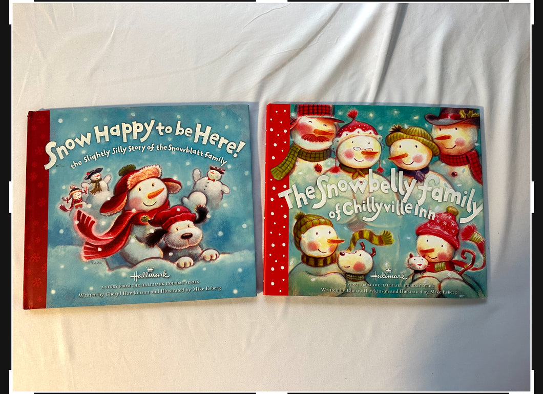Hallmark snowmen books Set of 2