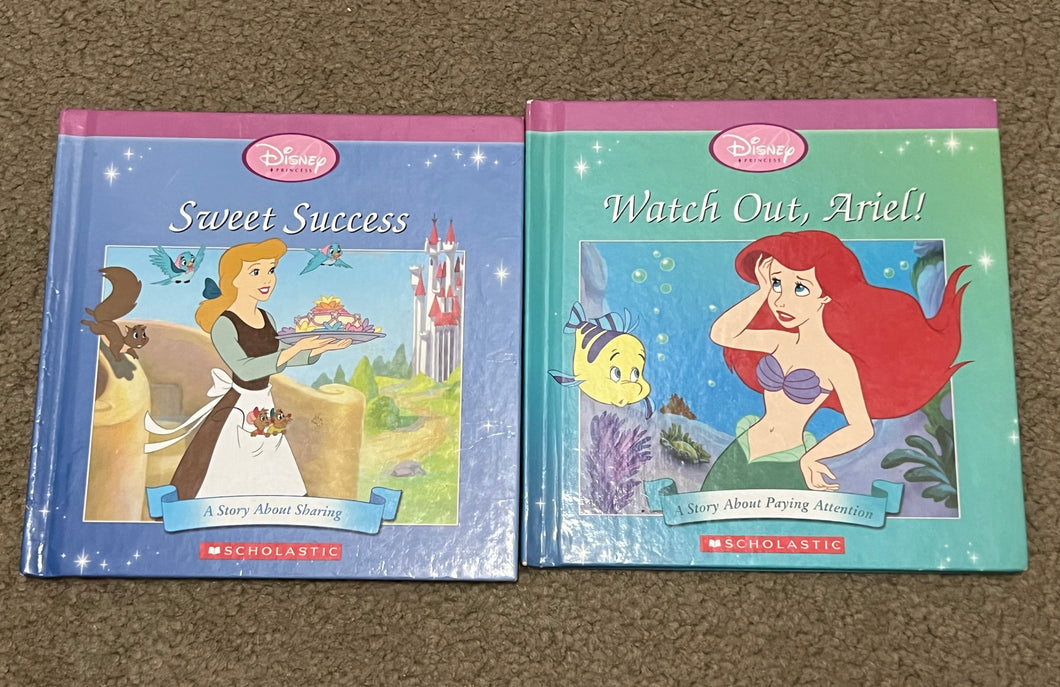 2 Disney Princess Hardcover Books