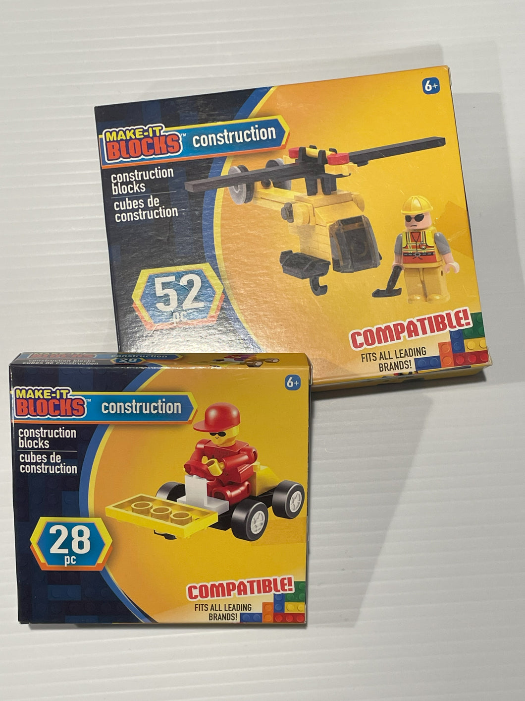 NEW - 2 Make-It Blocks Construction; Lego Comp.