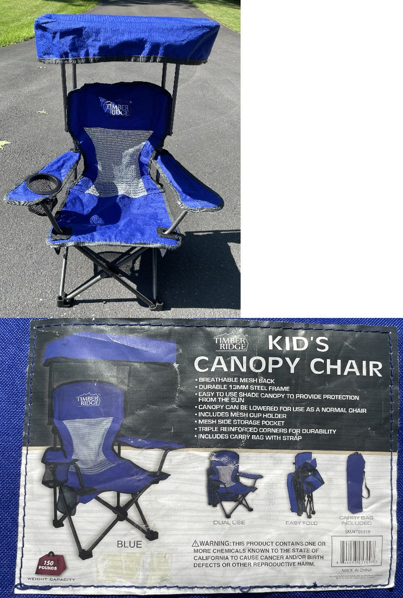 Timber Ridge Heavy Duty Folding Canopy Chair