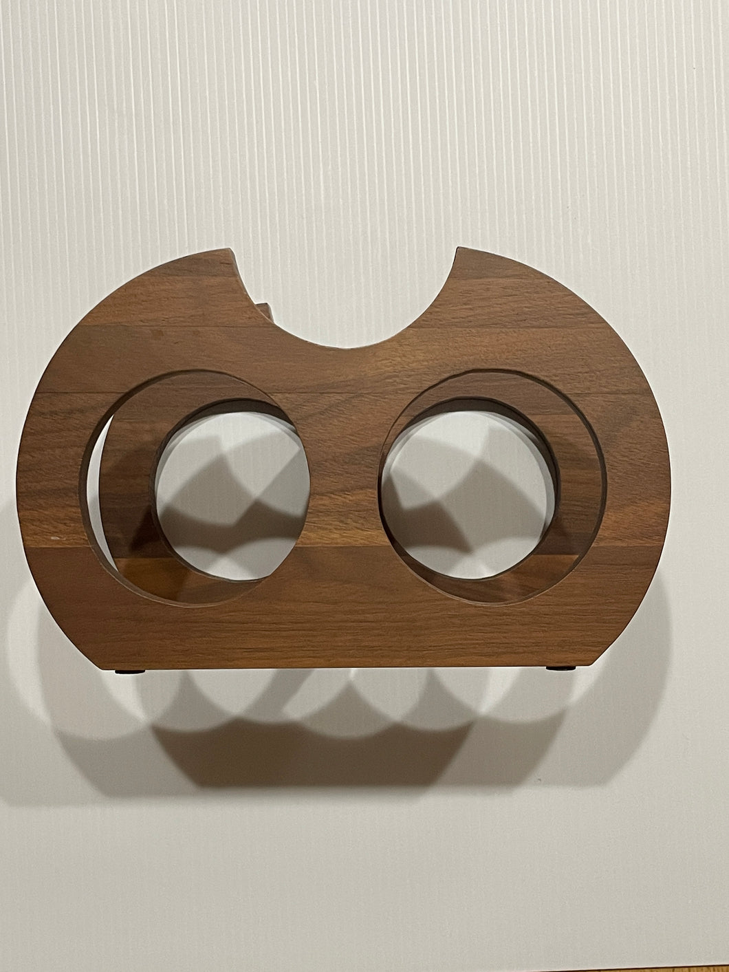 Kustom Kraft 3-Bottle Wooden Wine Rack