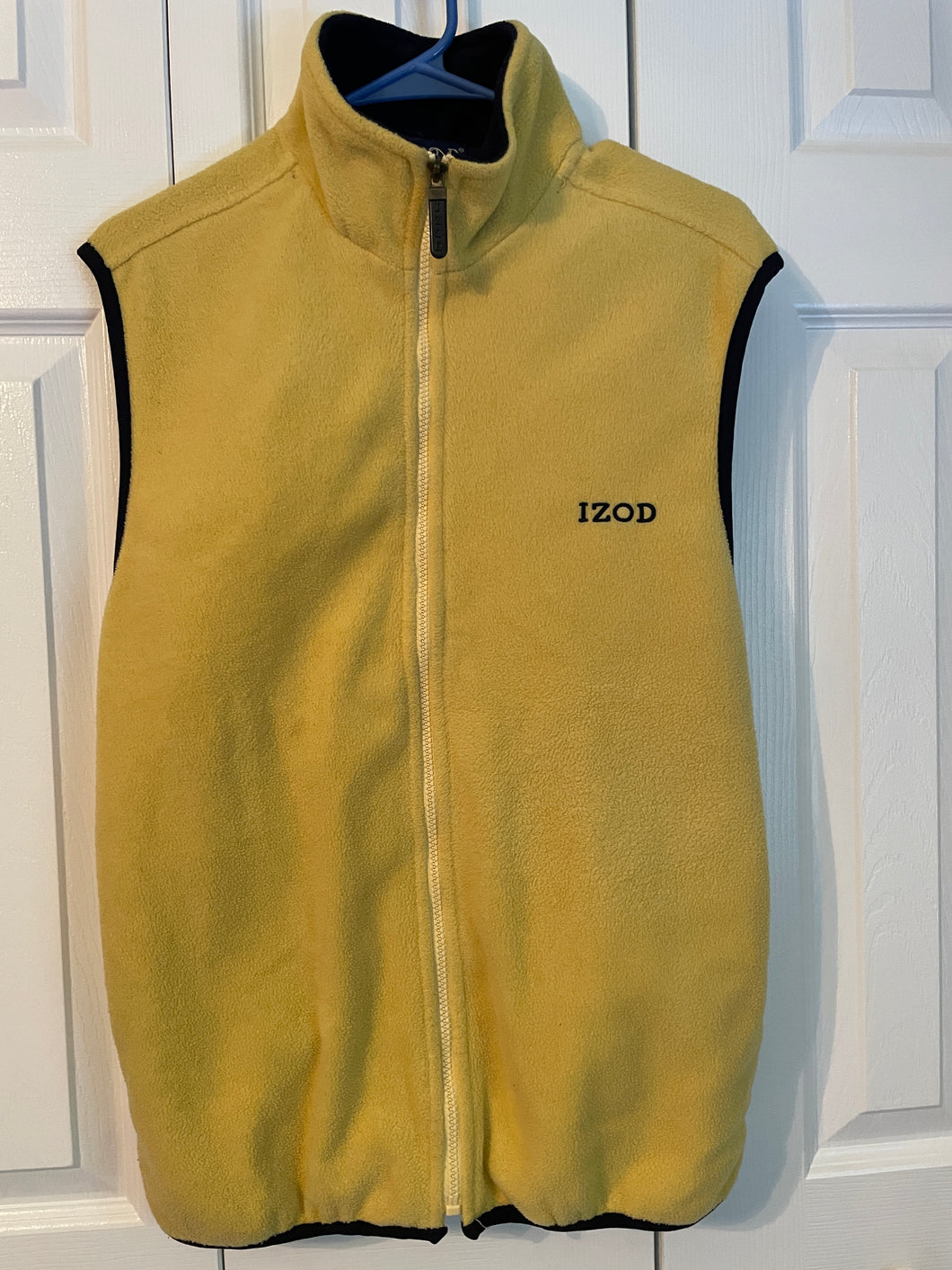 Izod Fleece Yellow Vest - size Mens S