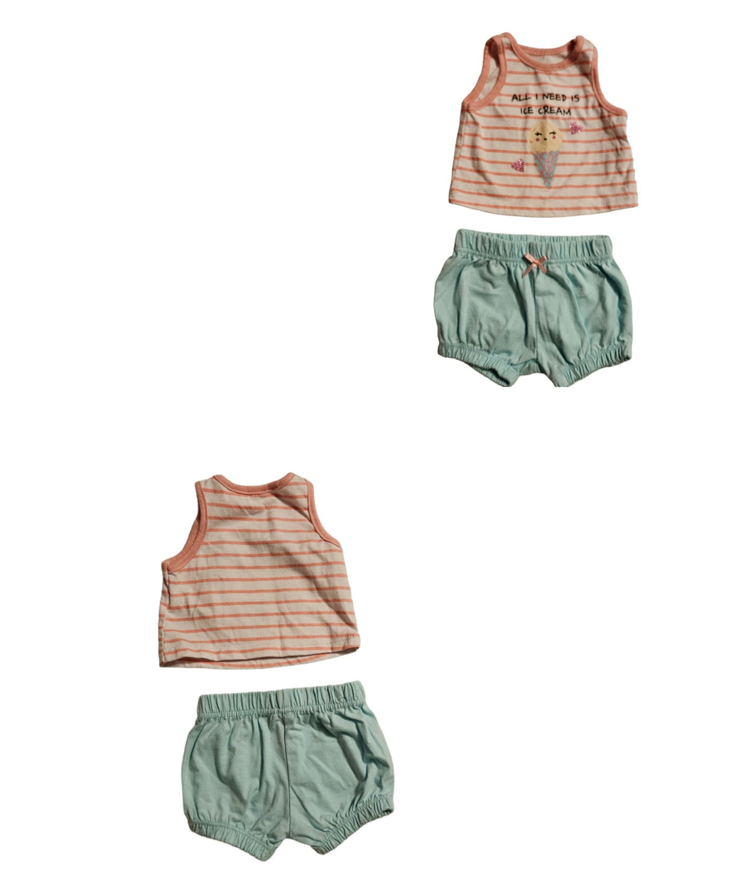 Emporio Baby Tank & Shorts Size 0/3 Months - size 0-3 Months