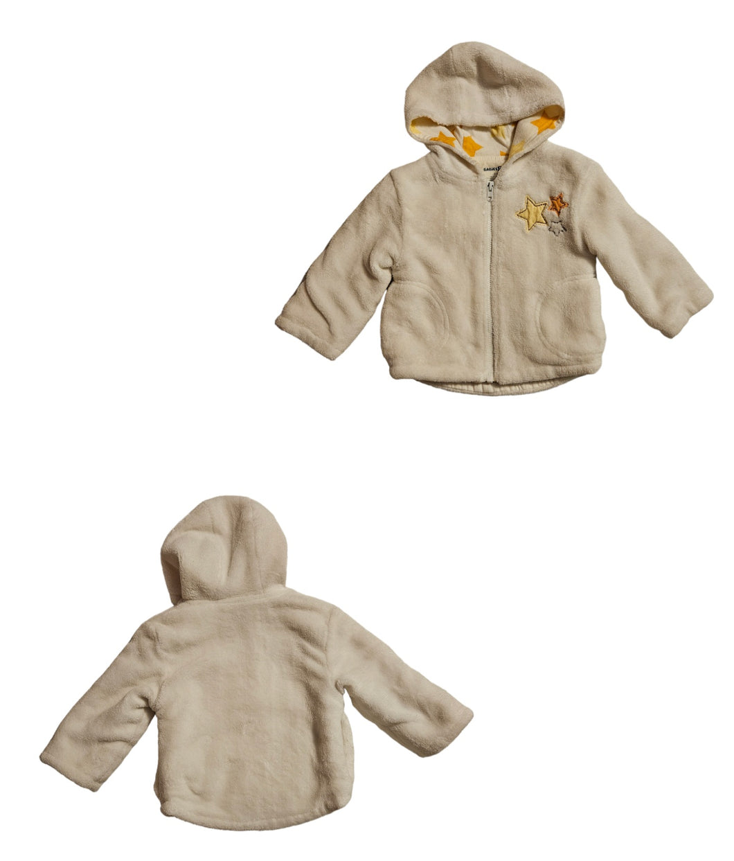 Babies R Us White Jacket with Hood Size 6 Months - size 6 Months