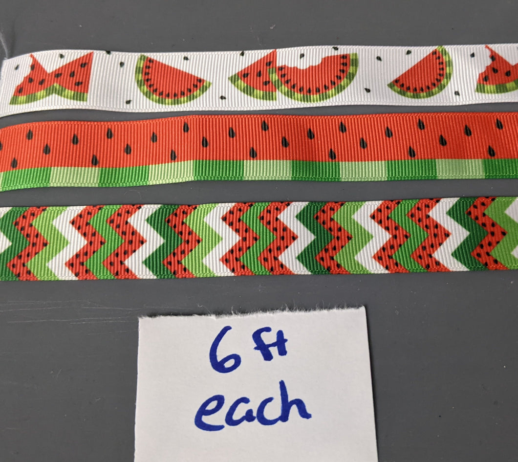 watermelon ribbon 6 feet each