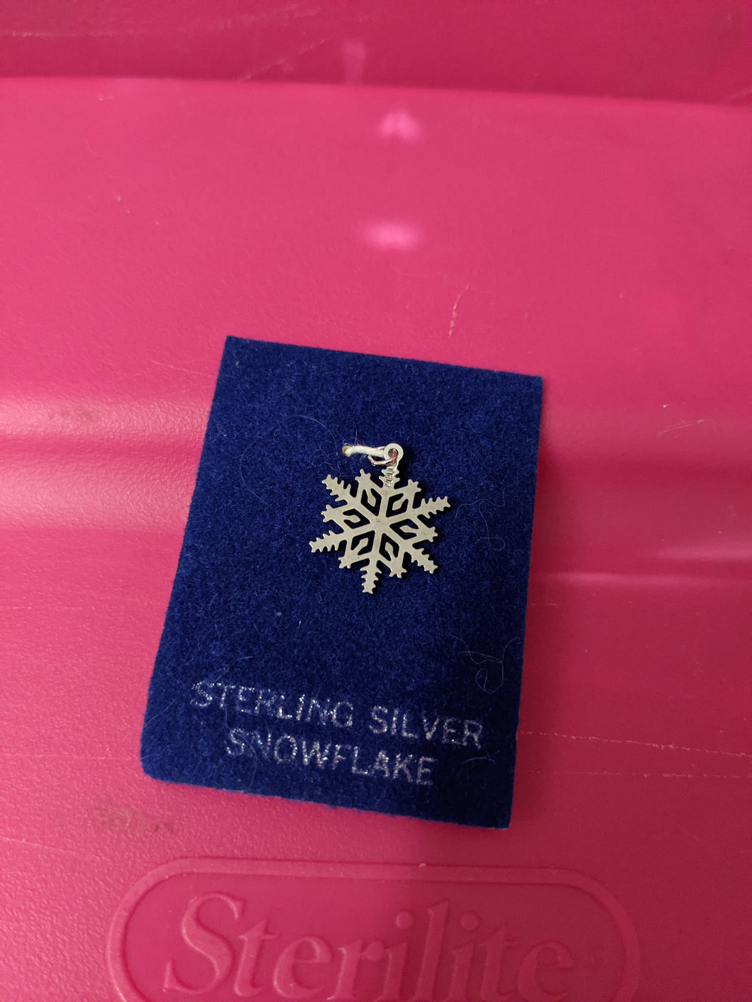 sterling siver snowflake