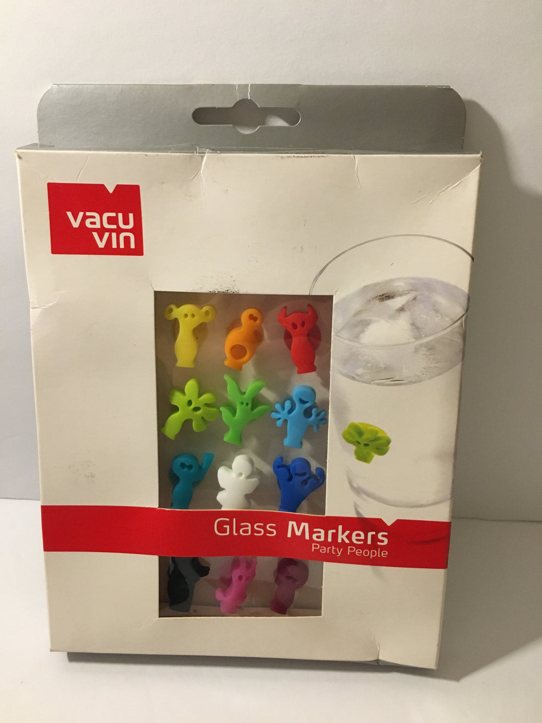 NEW VacuVin Glass Marker 12 Silicone Shapes