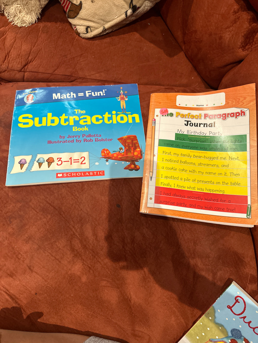 Subtraction book the perfect paragraph