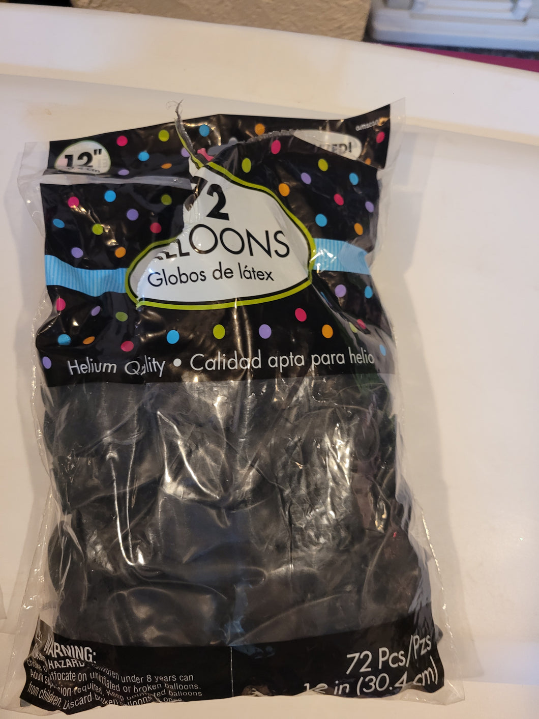 Black Balloons More than 72 in package