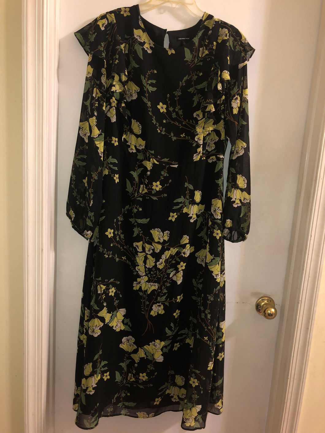 WhoWhatWear ankle length sheer long sleeves lined - size Women L (12)
