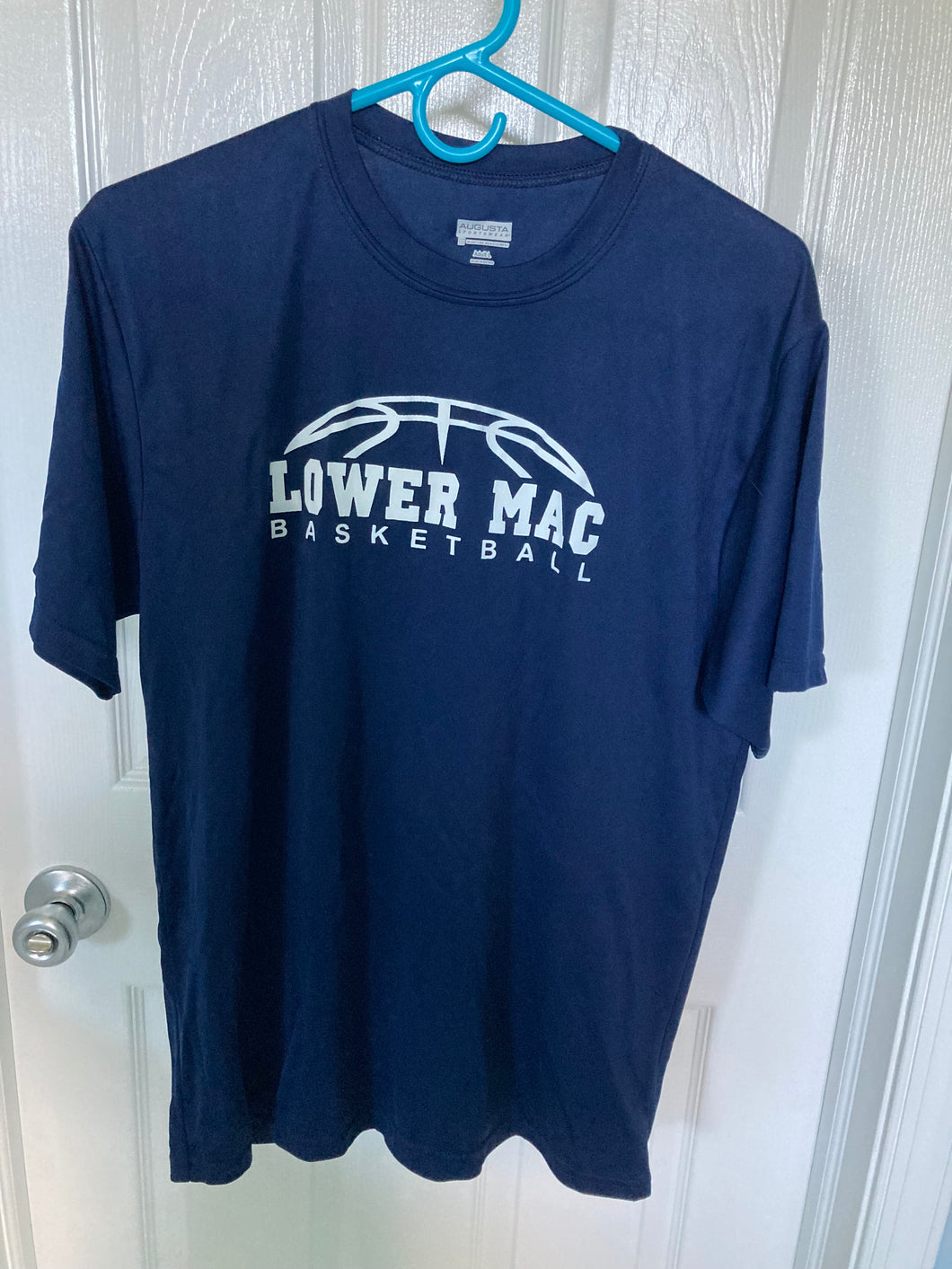 Lower Mac Basketball #8 Practice tee navy LMYA - size Mens L