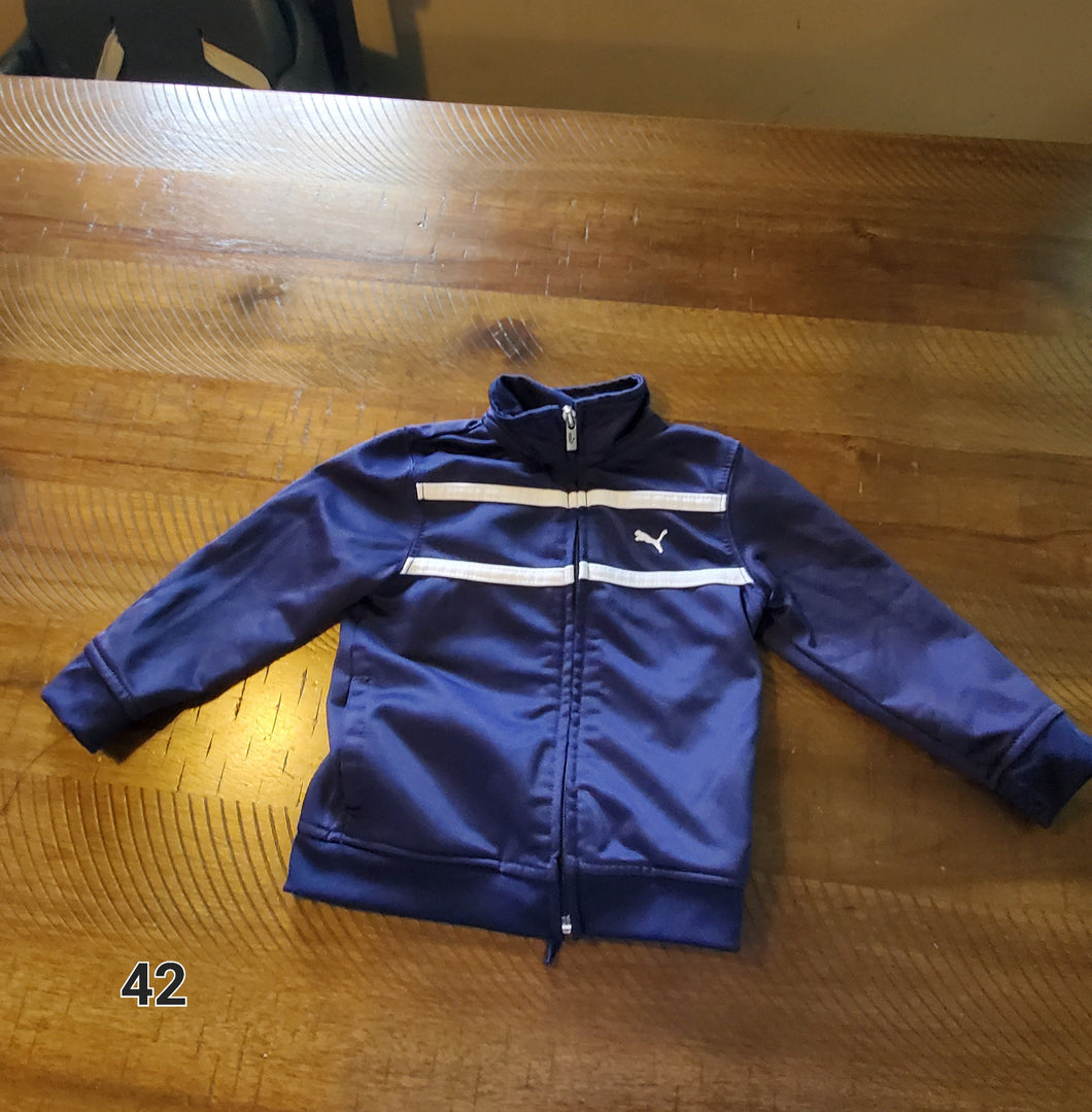 Puma Blue Zip Up Jacket - size 18 Months