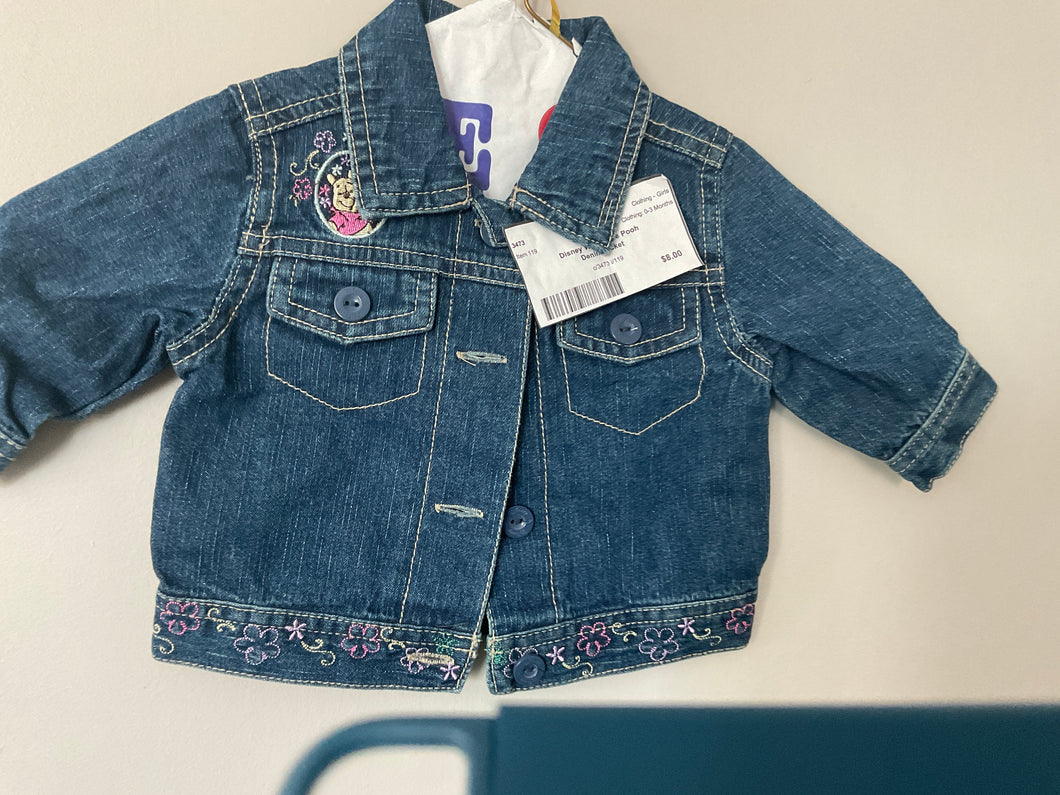 Disney  Winnie poo Denim in jacket - size 0-3 Months
