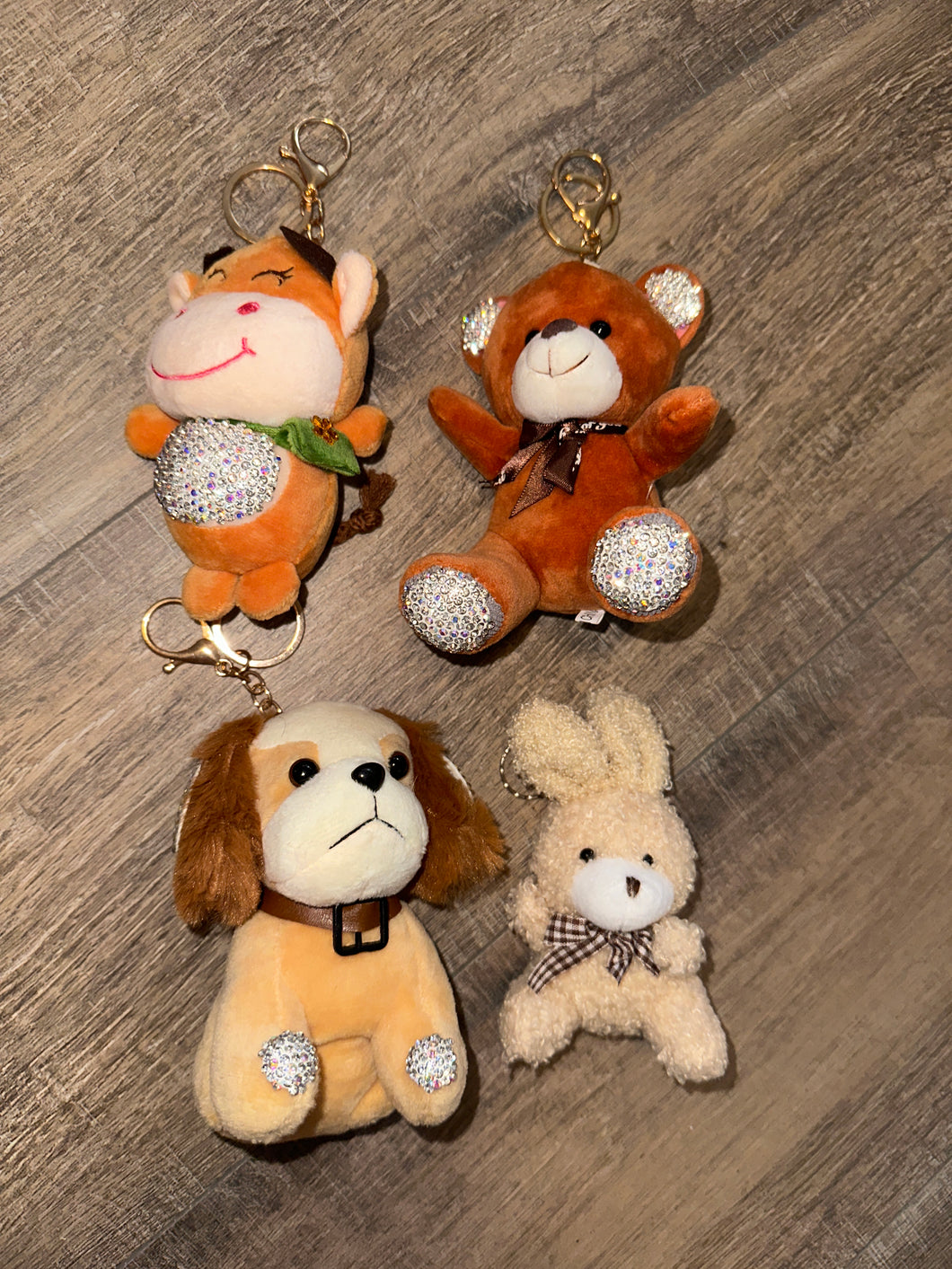 Keychains Animals set of 4