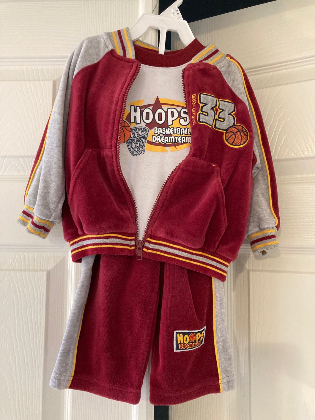 Kids Play 3-piece set Pants jacket basketball - size 18 Months
