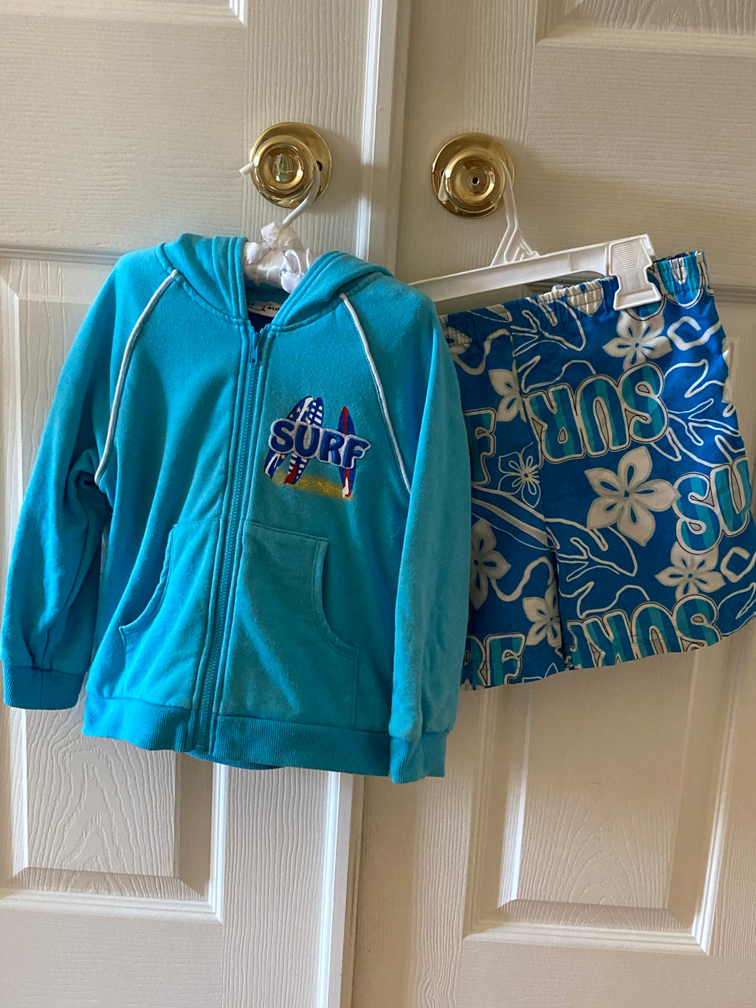 B.T. Kids bathing suit Hoodie cover up set - size 4T/4