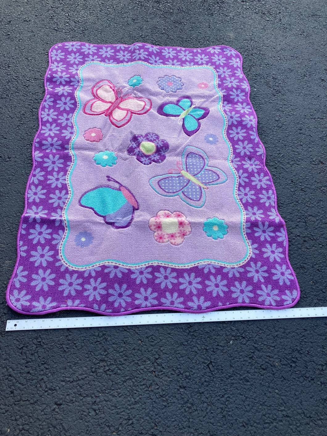 Purple & pink flowers Butterflies 37x52