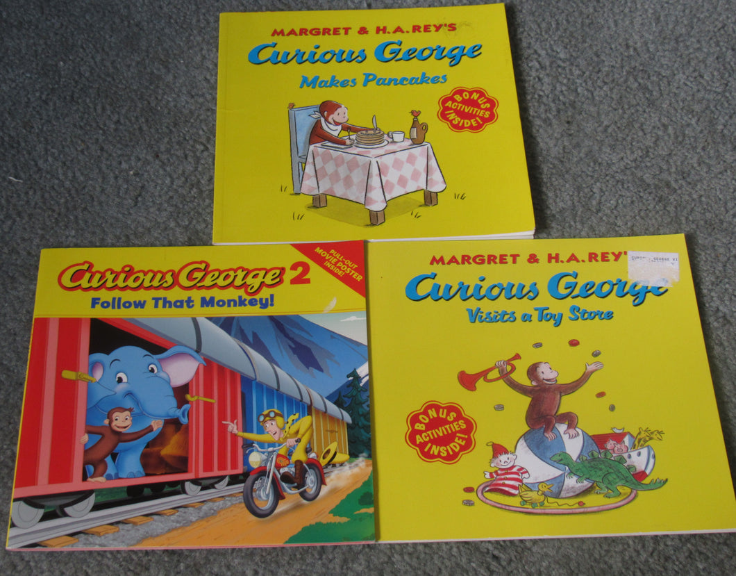 3 bks from series Curious George