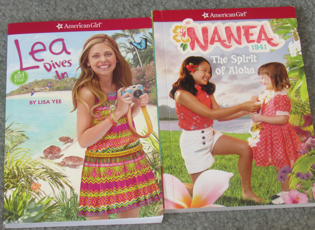 2 American Girl books Lea Dives In &