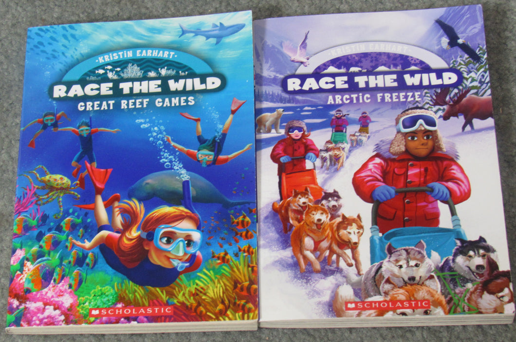 2 Race the Wild Books Great Reef Games &